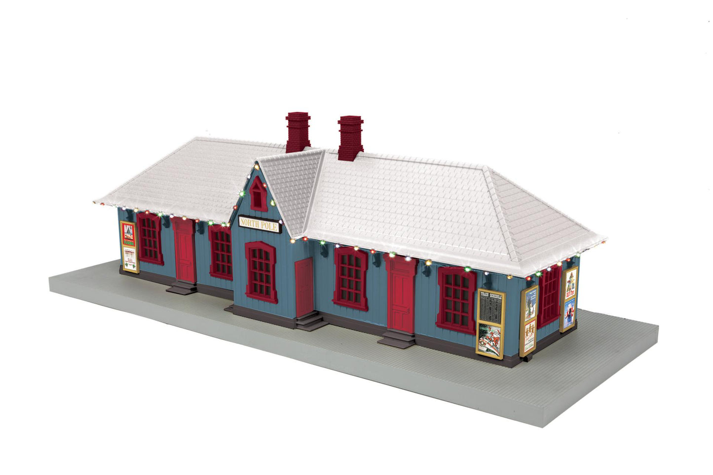 *PRE-ORDER* MTH RailKing # 30-90762 O Gauge North Pole Country Passenger Station w/Operating Christmas Lights