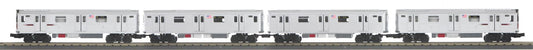 *PRE-ORDER* MTH RailKing # 30-21417-1 O Gauge Metropolitan Transportation 4-Car R142A Series Subway Set w/Proto-Sound 3.0 - ETA 2027