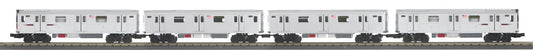 *PRE-ORDER* MTH RailKing # 30-21419-1 O Gauge Metropolitan Transportation 4-Car R142A Series Subway Set w/Proto-Sound 3.0 - ETA 2027