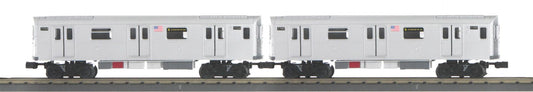 *PRE-ORDER* MTH RailKing # 30-21423-3 O Gauge Metropolitan Transportation 2-Car No. 7 Flushing LCL R188 Series Subway Set Add-On Non-Powered Set - ETA 2027