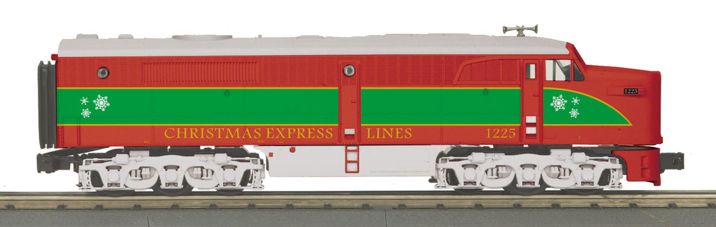 *PRE-ORDER* MTH RailKing # 30-21388-1 O Gauge Christmas Alco PA A-Unit Diesel w/Proto-Sound 3.0 Cab # 1225 (ETA Nov 2026)