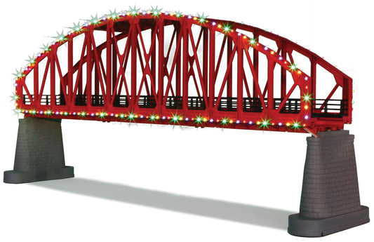 *PRE-ORDER* MTH # 40-1115 RealTrax O Steel Arch Bridge w/Operating Christmas Lights (ETA Nov 2026)