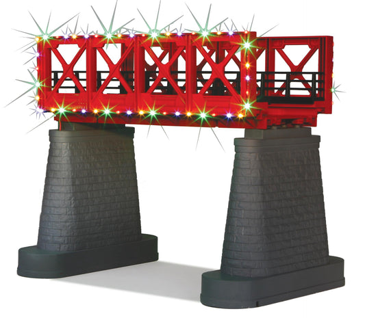 *PRE-ORDER* MTH # 40-1116 RealTrax O Bridge Girder w/Operating Christmas Lights (ETA Nov 2026)