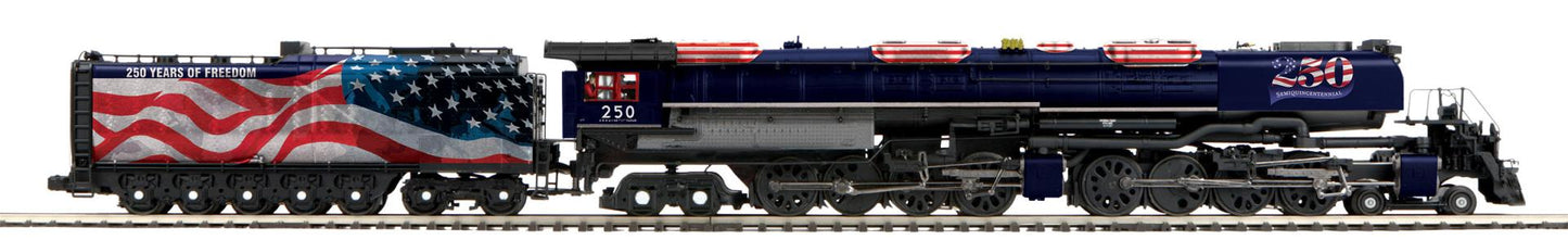 *PRE-ORDER* MTH Premier # 20-30148-1  O Scale Semiquincentennial 4-8-8-4 Big Boy Steam Engine (Oil Burner) With Proto-Sound 3.0 Cab # 250 (ETA Dec 2026)