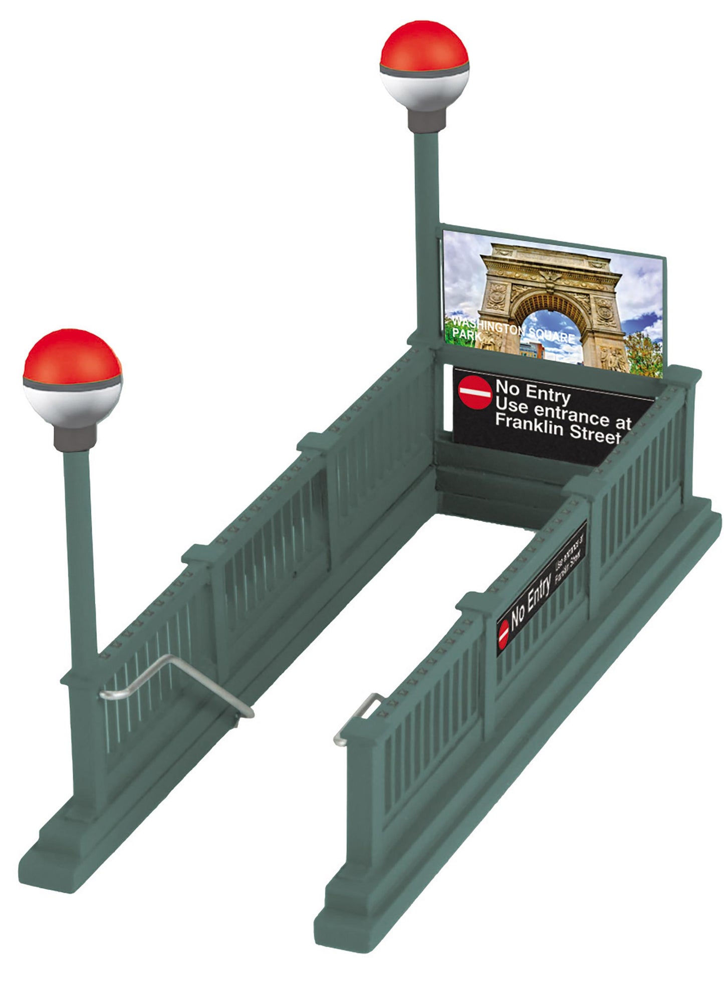 *PRE-ORDER* MTH RailKing # 30-90772 No Entry - Franklin Street Subway Entrance O Scale - ETA 2027