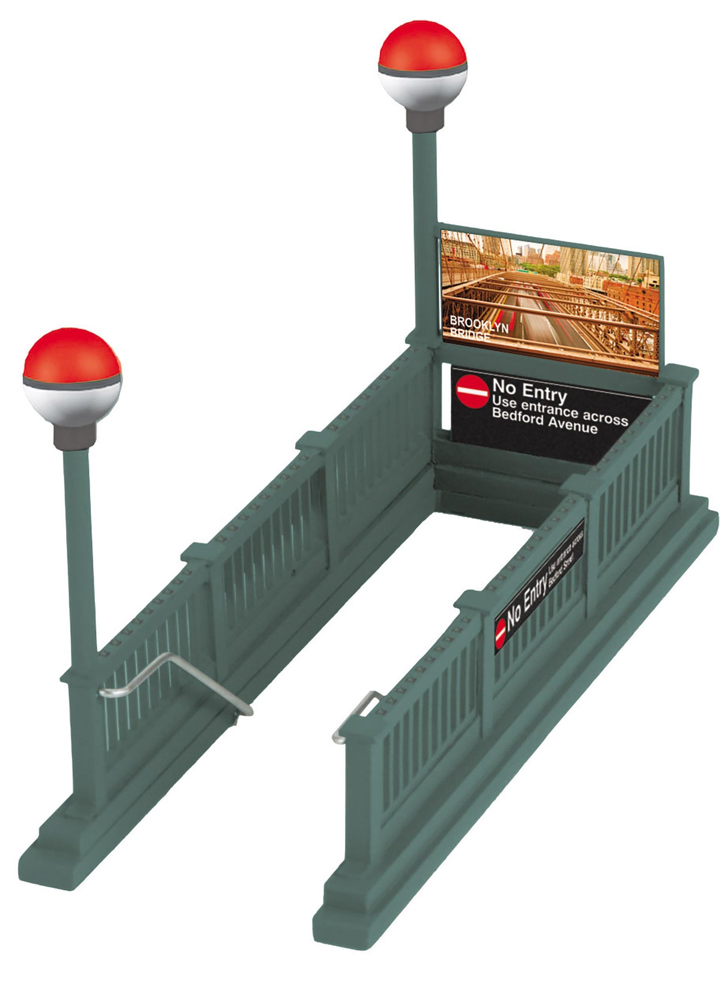 *PRE-ORDER* MTH RailKing # 30-90773 No Entry - Bedford Avenue Subway Entrance O Scale - ETA 2027