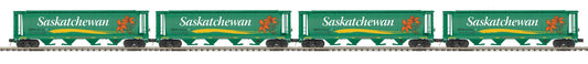 *PRE-ORDER* MTH Premier # 20-92454 O Scale Saskatchewan 4-Car 100 Ton Hopper Car Set (ETA 2027)