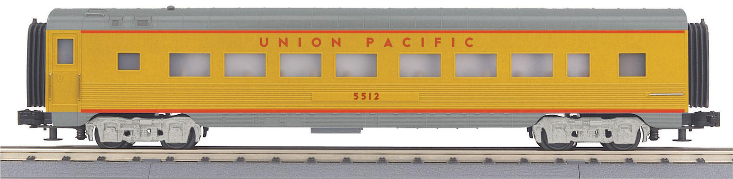 *PRE-ORDER* MTH RailKing # 30-68316 O Gauge Union Pacific 60’ Streamlined Coach Car # 5512 (ETA 2027)