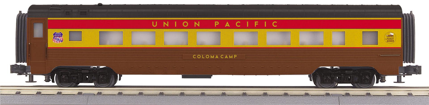 *PRE-ORDER* MTH RailKing # 30-68324 O Gauge Union Pacific 60’ Streamlined Coach Car - Coloma Camp (ETA 2027)