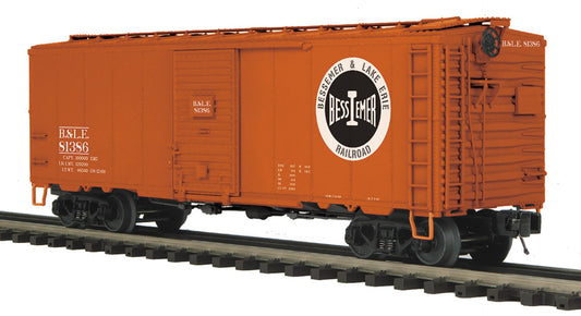 *PRE-ORDER* MTH # 20-99595 O Scale Premier Bessemer & Lake Erie 40’ AAR Box Car Rd # 81386 - ETA 2027