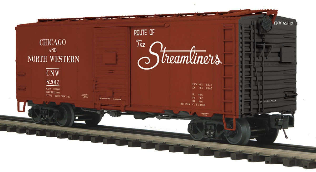 *PRE-ORDER* MTH # 20-99596 O Scale Premier Chicago North Western 40’ AAR Box Car Rd # 82012 - ETA 2027