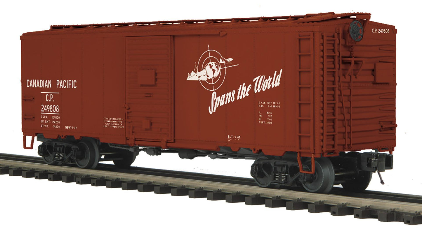 *PRE-ORDER* MTH # 20-99597 O Scale Premier Canadian Pacific 40’ AAR Box Car Rd # 249808 - ETA 2027