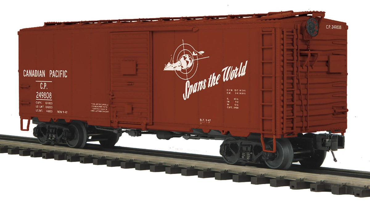 *PRE-ORDER* MTH # 20-99597 O Scale Premier Canadian Pacific 40’ AAR Box Car Rd # 249815 - ETA 2027