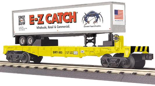 *PRE-ORDER* E-Z Catch Custom MTH # 30-76986 SIRT O Gauge Flat Car # 504 w/ E-Z CATCH Trailer  (ETA Late 2026)