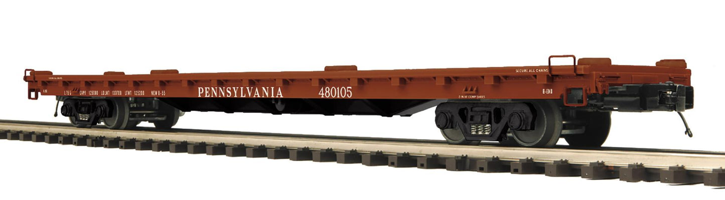 *PRE-ORDER* MTH Premier # 20-95854 O Scale Pennsylvania 60’ Flat Car # 491150 (ETA Late 2026)