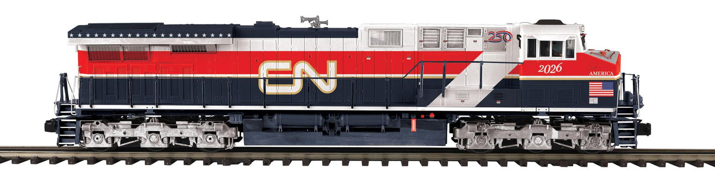 *PRE-ORDER* MTH Premier # 20-22190-1   Canadian National “Air Force One” #2026 ES44AC W/ PS3.0 - 3 Rail (ETA 2027)
