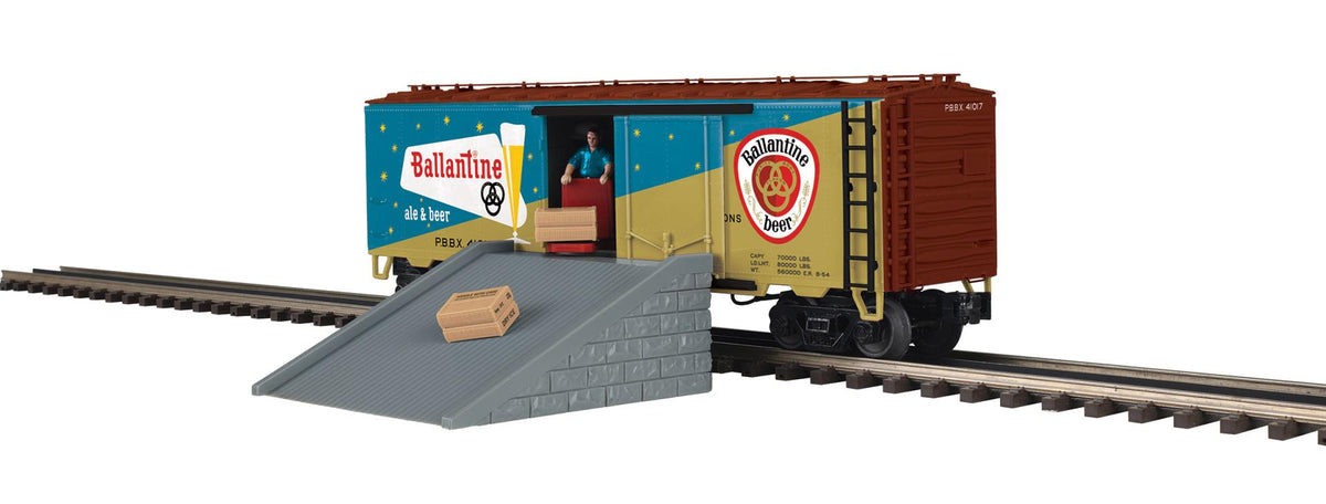 *PRE-ORDER* MTH Premier # 20-94962 O Scale Ballantine Beer Operating Reefer Car Rd # 41017 - ETA May 2027