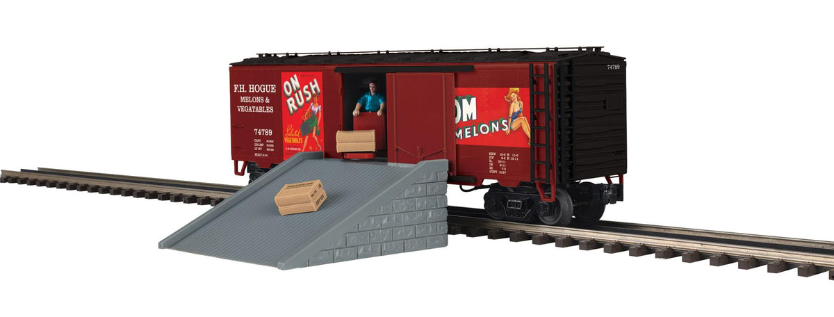 *PRE-ORDER* MTH Premier # 20-94965 O Scale F.H. Hogue Melons & Vegetables Operating Reefer Car Rd # 74789 - ETA May 2027