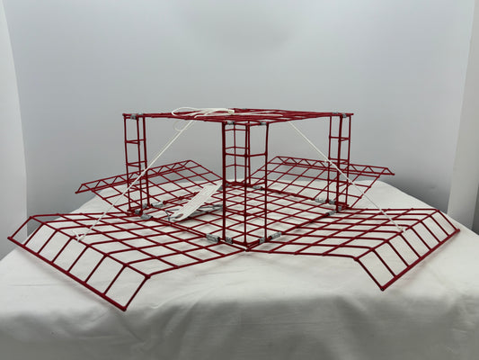 E-Z Catch # P-401-R Large Size Weekender Four Door Series Box Trap w/ Bait Clip ( Red )