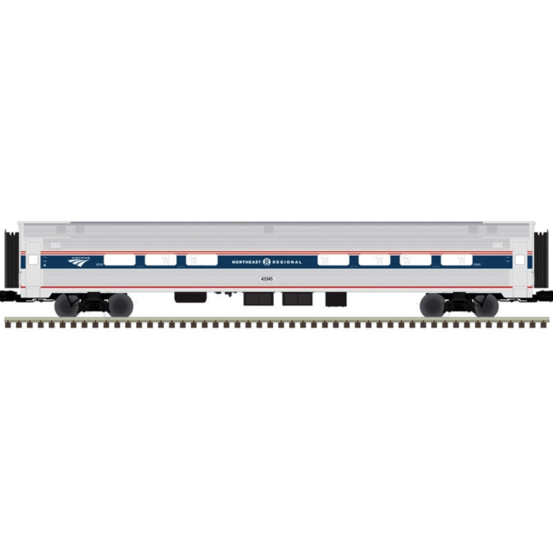 *PRE-ORDER* Atlas O Premier # 3003226 Amtrak Phase VI Northeast Regional Amfleet Passenger Coach Car Rd # 43345 or 43348 - 3RL (ETA 2027)