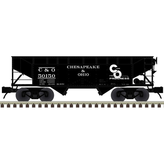 *PRE-ORDER* Atlas O Premier # 3003150 Chesapeake & Ohio 2 Bay Offset Hopper - Choose Rd # 50150, 50270, 50309, 50468 - 3RL (ETA 2027)
