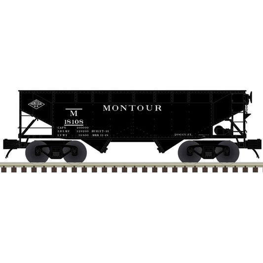 *PRE-ORDER* Atlas O Premier # 3003153 Montour 2 Bay Offset Hopper - Choose Rd # 18108, 18112, 18151, 18158 - 3RL (ETA 2027)