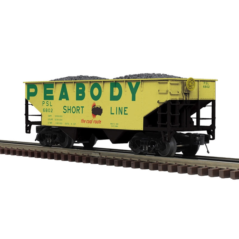 *PRE-ORDER* Atlas O Premier # 3003154 Peabody Coal 2 Bay Offset Hopper - Choose Rd # 6802, 6808, 6815, 6829 - 3RL (ETA 2027)