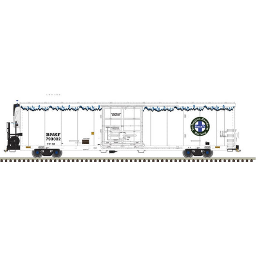 *PRE-ORDER* Atlas O Master Trinity # 3003242 BNSF Trinity 64’ Reefer 4 CAR SET- 3RL (ETA 2027)