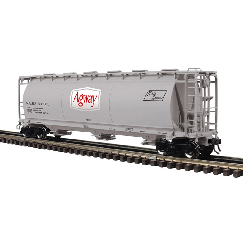 *PRE-ORDER* Atlas O Master # 3003231 Agway 3-BAY CYLINDRICAL HOPPER Rd # 51921, 51924 - 3RL (ETA 2027)