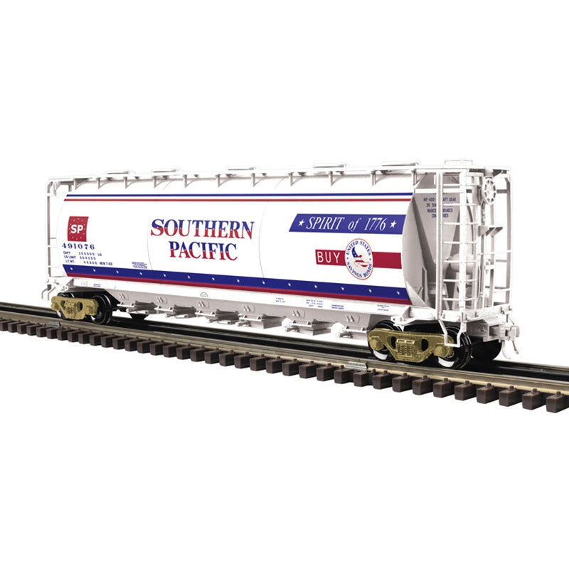 *PRE-ORDER* Atlas O Master # 3003238 Southern Pacific Bicentennial 6-BAY CYLINDRICAL HOPPER Rd # 491076 - 3RL (ETA 2027)
