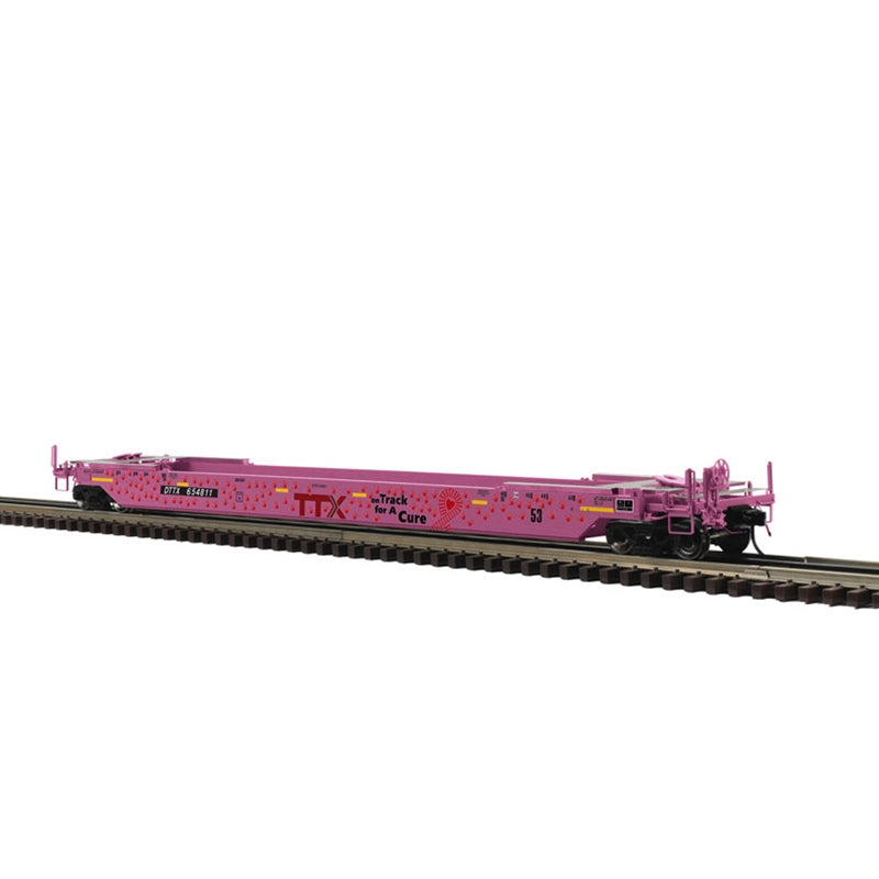 *PRE-ORDER* Atlas O Master # 3003165 TTX (ON TRACK FOR A CURE) 53' REBUILT WELL CAR Rd # 654811 - 3RL (ETA 2027)