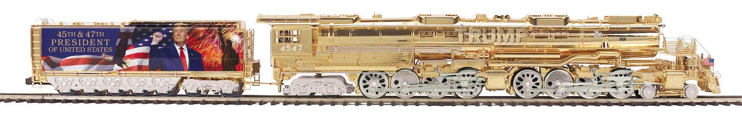 *PRE-ORDER* MTH ( 3-Rail ) O Scale Premier # 20-30159-1 Donald J. Trump 4-8-8-4 Big Boy Steam Engine (Oil Burner) With Proto-Sound 3.0 - ETA Fall 2026