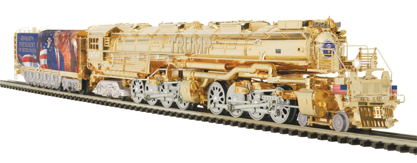*PRE-ORDER* MTH ( 3-Rail ) O Scale Premier # 20-30159-1 Donald J. Trump 4-8-8-4 Big Boy Steam Engine (Oil Burner) With Proto-Sound 3.0 - ETA Fall 2026