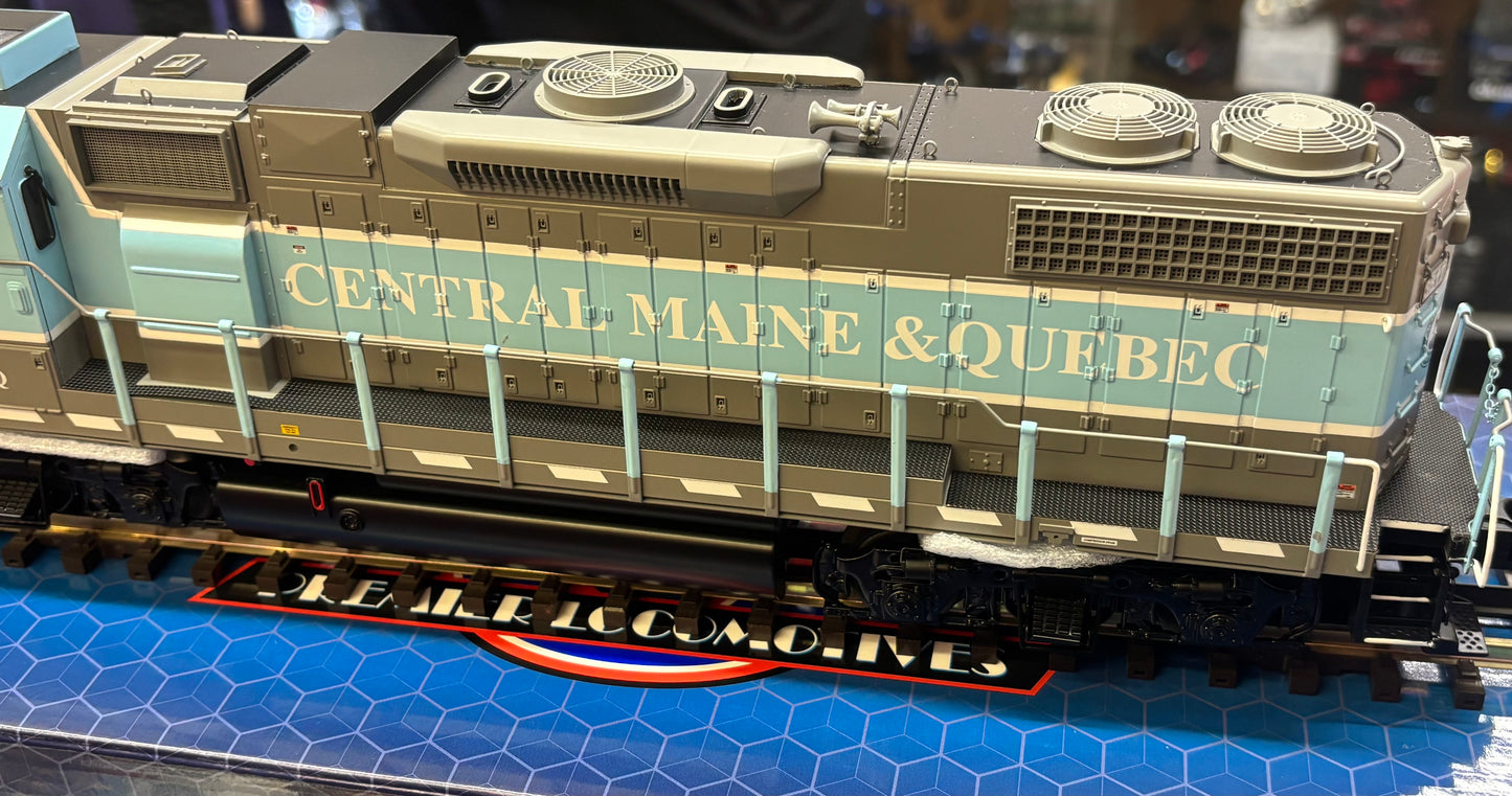 Now IN STOCK ( E-Z Catch Custom Atlas O GP-38-3 Central Maine & Quebec Cab # 3817 ( 3-Rail )