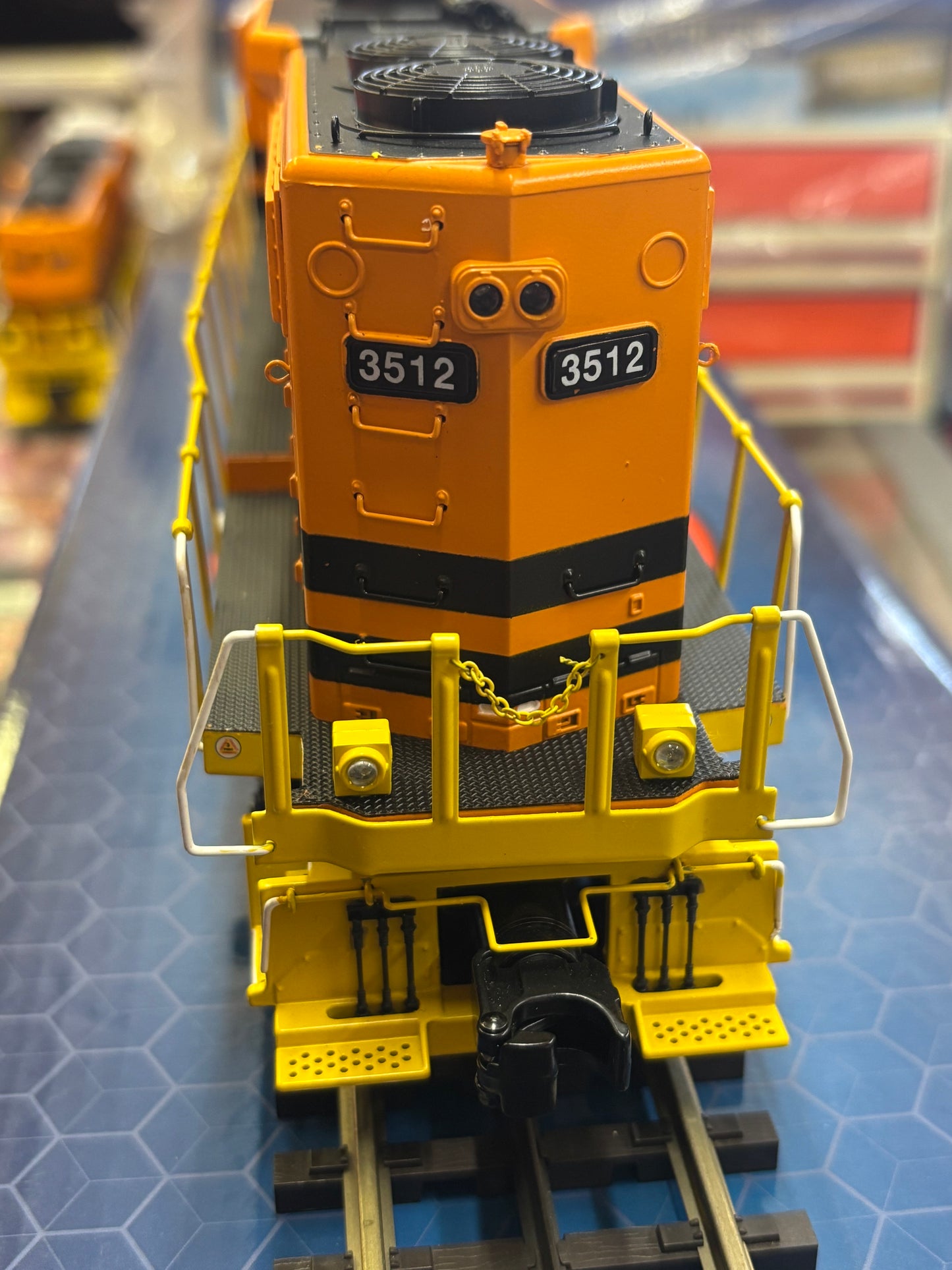 Now IN STOCK, E-Z Catch Buffalo & Pittsburgh Custom Atlas O Premier GP38-2 Cab # 3512 ( 3-Rail )