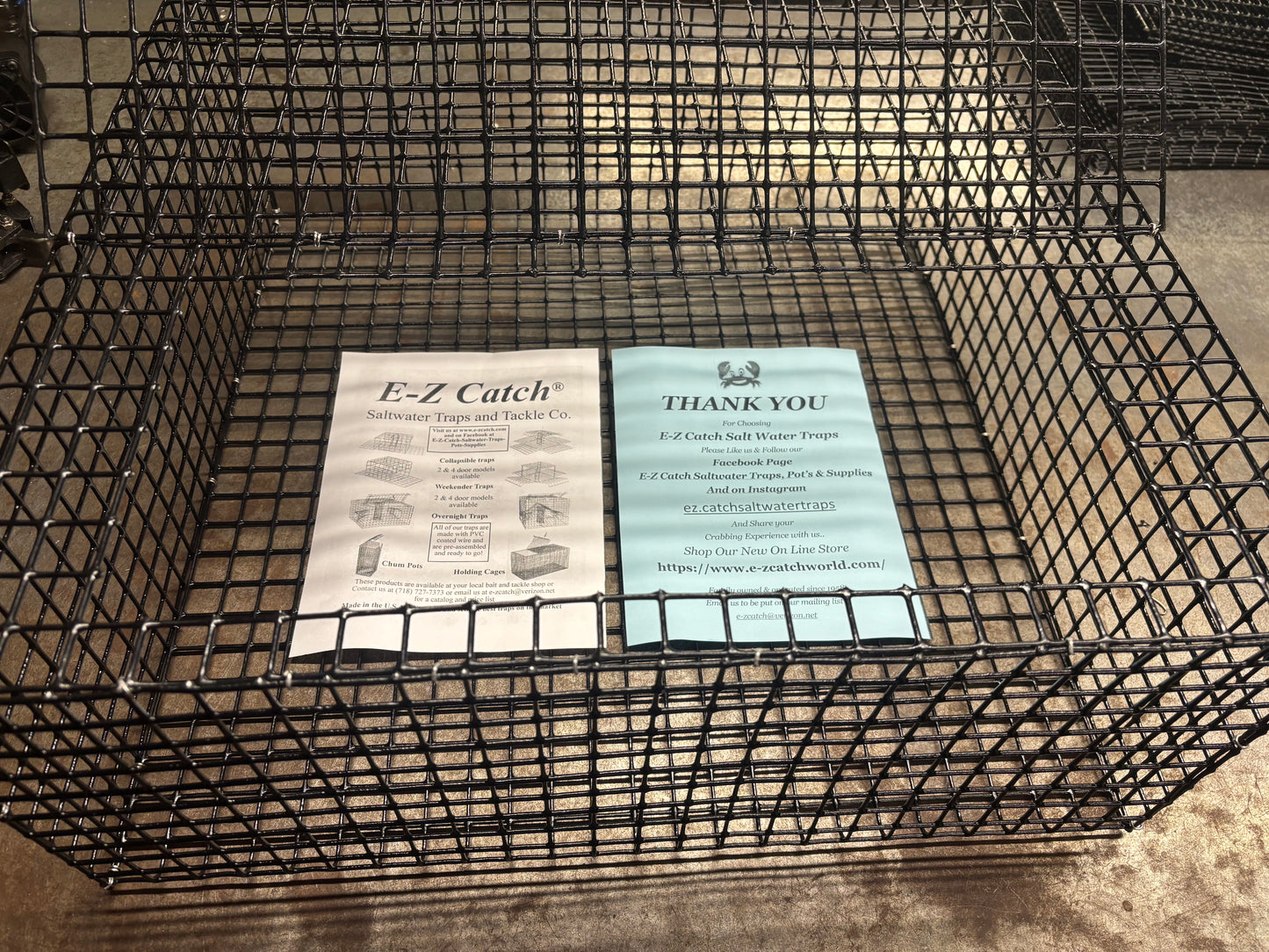 E-Z Catch # P-5000 Holding Cage ( PICK UP ONLY ) 24 X 24 X 10 ( 1 X 1 MESH )