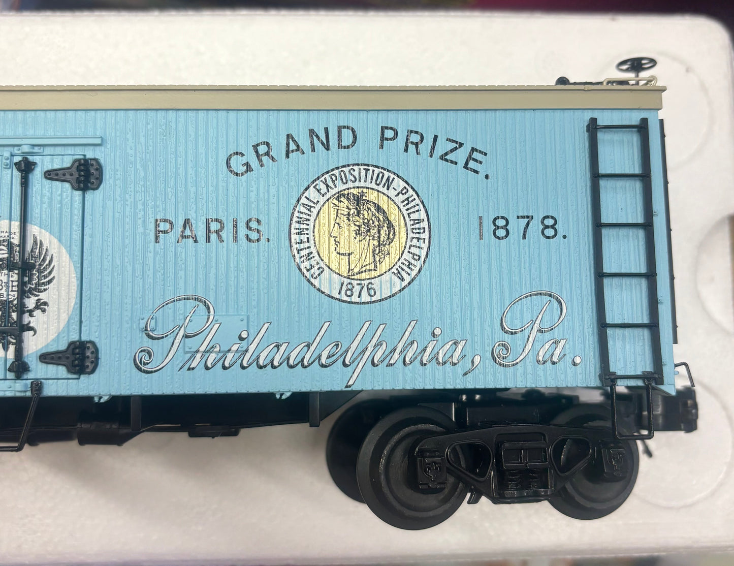 ( Sold Out )  E-Z Catch Exclusive Custom Run MTH Premier O Scale # 20-94710 Bergner & Engel 36' Woodsided Reefer # 101