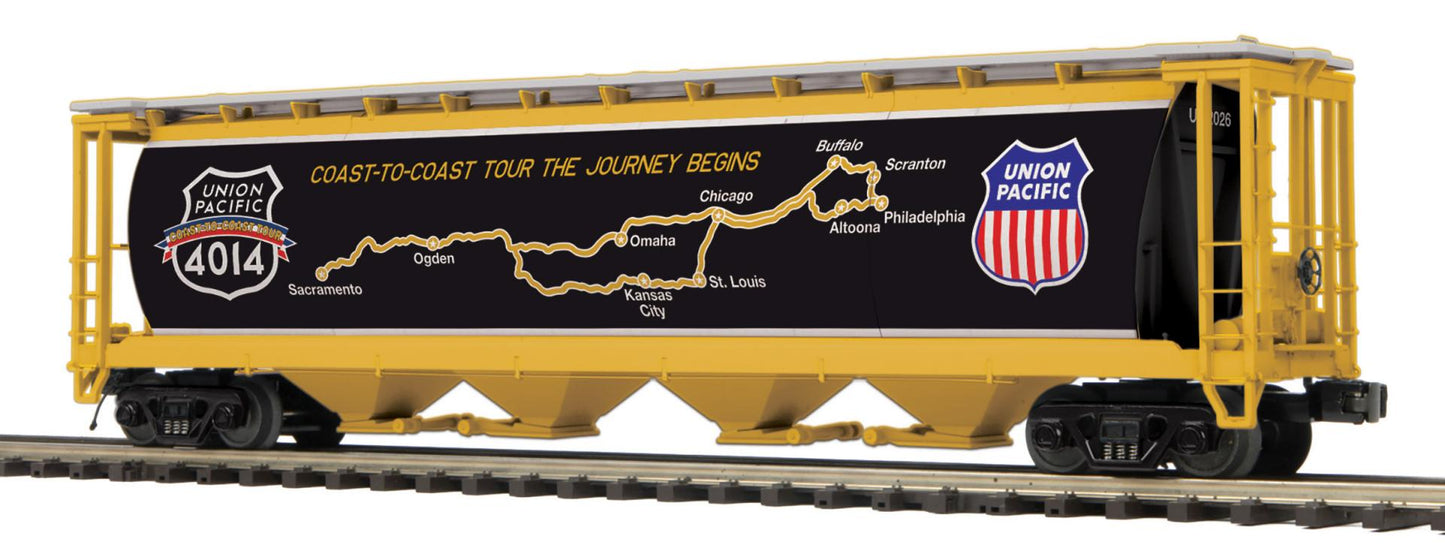 *PRE-ORDER* MTH # 20-96906 O Scale Premier Union Pacific Big Boy Map 100 Ton Hopper Car # 2026 3RL - ETA 2027