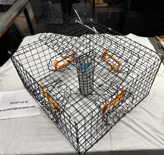 * PICK UP ONLY * E-Z Catch # P-301-B-4F-LTE Half Size Maryland Style Crab Pot ( 24 x 24 x 12 )