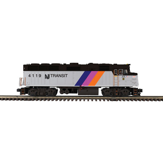 PRE-ORDER Atlas O Premier #30138759 F40PH LOCOMOTIVE NJ Transit #4120 (BLACK/SILVER) - 3RL