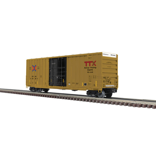 PRE-ORDER Atlas O Premier #3003119 50' Gunderson Box Car TX (FBOX) "High Logo" Choose Rd # 504001 or 504544 (YELLOW/BLACK) - 3RL