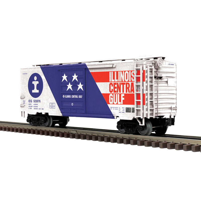 PRE-ORDER Atlas O Premier #3009049 40' PS-1 BOX CAR LIMITED EDITION ILLINOIS CENTRAL GULF 523076 (RED/WHITE/BLUE) - 3RL