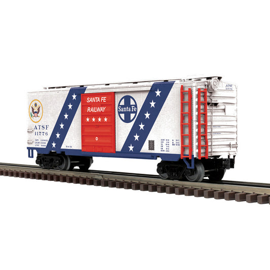 PRE-ORDER Atlas O Premier #3009050 40' PS-1 BOX CAR LIMITED EDITION SANTA FE 11776 (RED/WHITE/BLUE) - 3RL