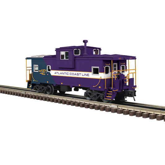 PRE-ORDER ATLAS MASTER O  #3003146 EXTENDED VISION CABOOSE LIMITED EDITION CSX (ATLANTIC COAST LINE HERITAGE) 1871 (YELLOW/BLUE/PURPLE/SILVER) - 3RL