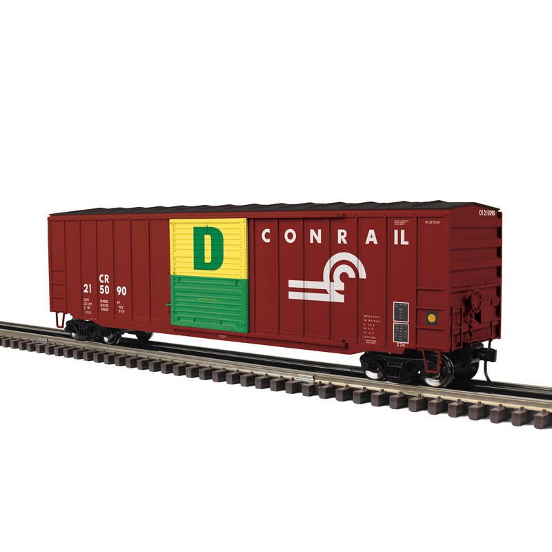 PRE-ORDER ATLAS O Trainman  #2001339 50'6" BOX CAR CONRAIL (READING DOOR) 215090 (BROWN/GREEN/YELLOW) - 3RL