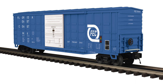 *PRE-ORDER* MTH # 20-99566 O Scale Premier Florida East Coast 50’ Waffle Box Car Rd # 5043 - ETA March 2027