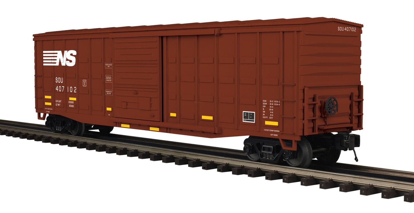 *PRE-ORDER* MTH # 20-99567 O Scale Premier Norfolk Southern 50’ Waffle Box Car Rd # 407102 - ETA March 2027