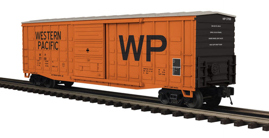 *PRE-ORDER* MTH # 20-99572 O Scale Premier Western Pacific 50’ Waffle Box Car Rd # 3768 - ETA March 2027