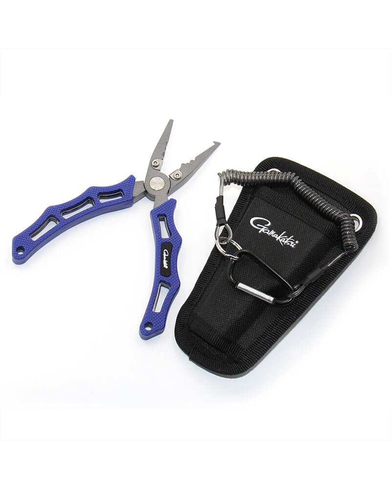 Gamakatsu # P-002 Fishing 6" Pliers Stainless Steel with Case