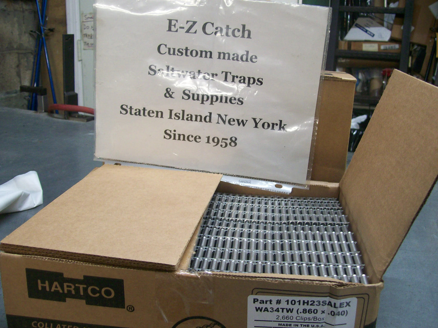 Encore Hartco ALEX Aluminum Tapered Clip 101H23SALEX ( 2660 clips per box )( WA34TW )
